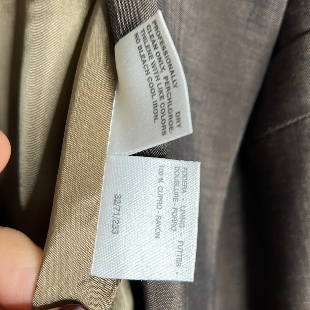 MaxMara Sz 44 /14 Double Breasted Double Vented Summer Wool Mohair Fillet Blazer